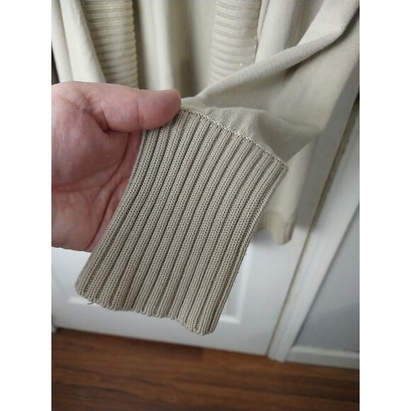 Kut From The Kloth Woman L Brown Cardigan LS Sweater Open Waterfall Front - Picture 5 of 9